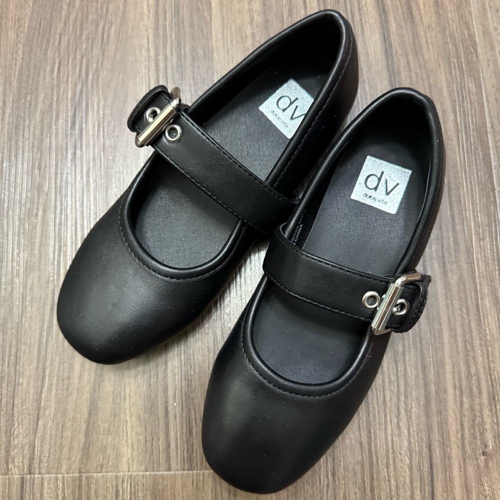 DV by Dolce Vita Black Girls Mary Jane Dress Shoes